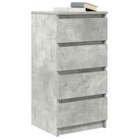 Credenza Grigio Cemento 37,5x35x76 cm in Legno Multistrato 861754