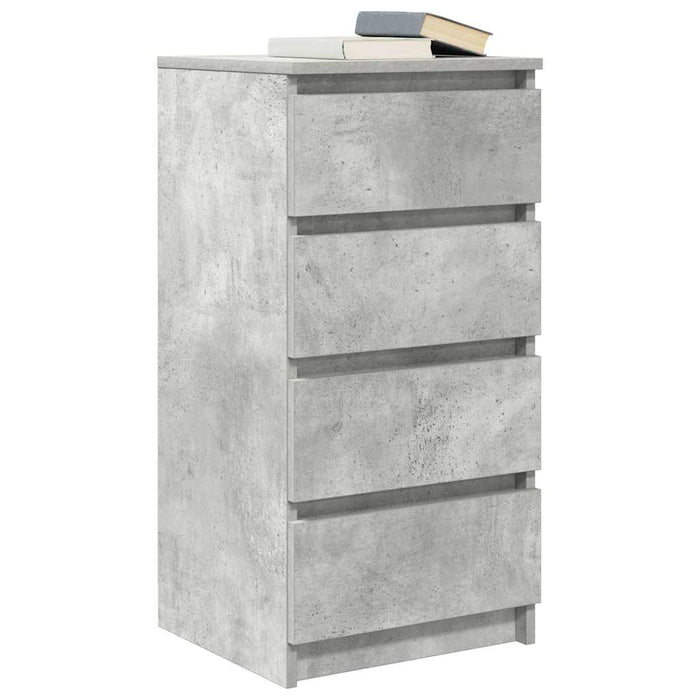 Credenza Grigio Cemento 37,5x35x76 cm in Legno Multistrato 861754