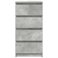 Credenza Grigio Cemento 37,5x35x76 cm in Legno Multistrato 861754