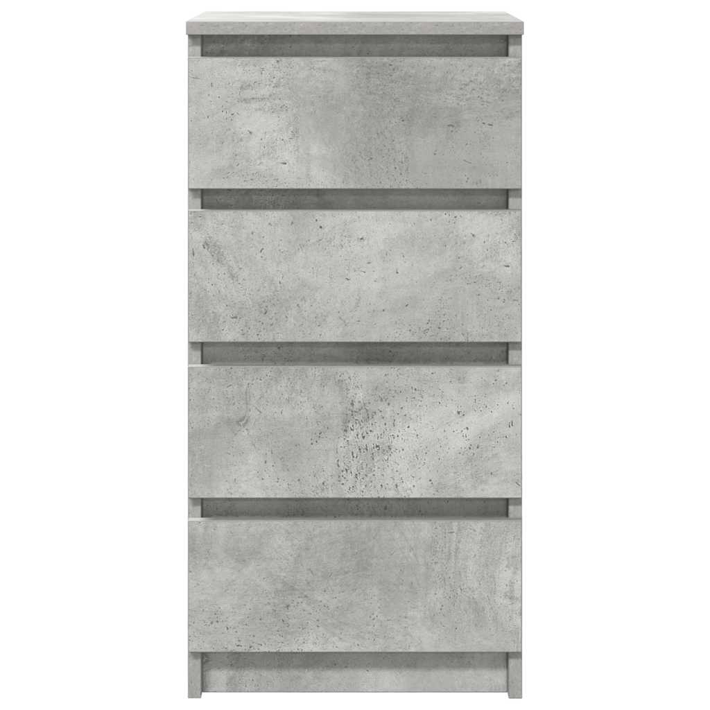 vidaXL Credenza Grigio Cemento 37,5x35x76 cm in Legno Multistrato