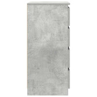Credenza Grigio Cemento 37,5x35x76 cm in Legno Multistrato 861754