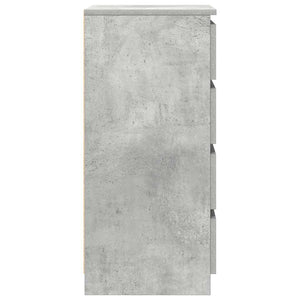 Credenza Grigio Cemento 37,5x35x76 cm in Legno Multistrato 861754