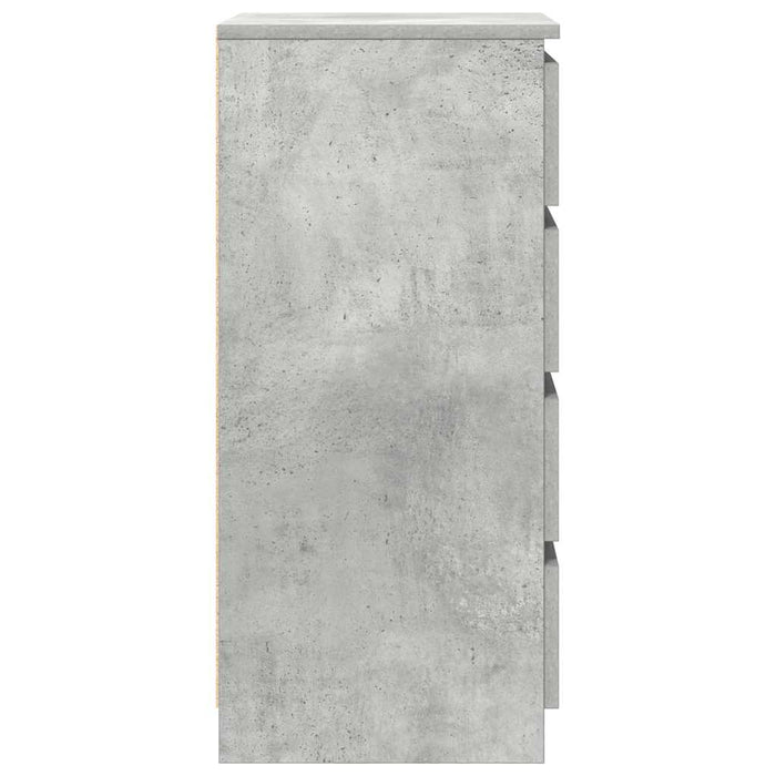 Credenza Grigio Cemento 37,5x35x76 cm in Legno Multistrato 861754
