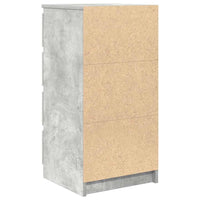 Credenza Grigio Cemento 37,5x35x76 cm in Legno Multistrato 861754