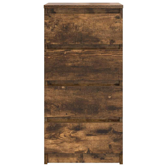 vidaXL Credenza Rovere Fumo 37,5x35x76 cm in Legno Multistrato