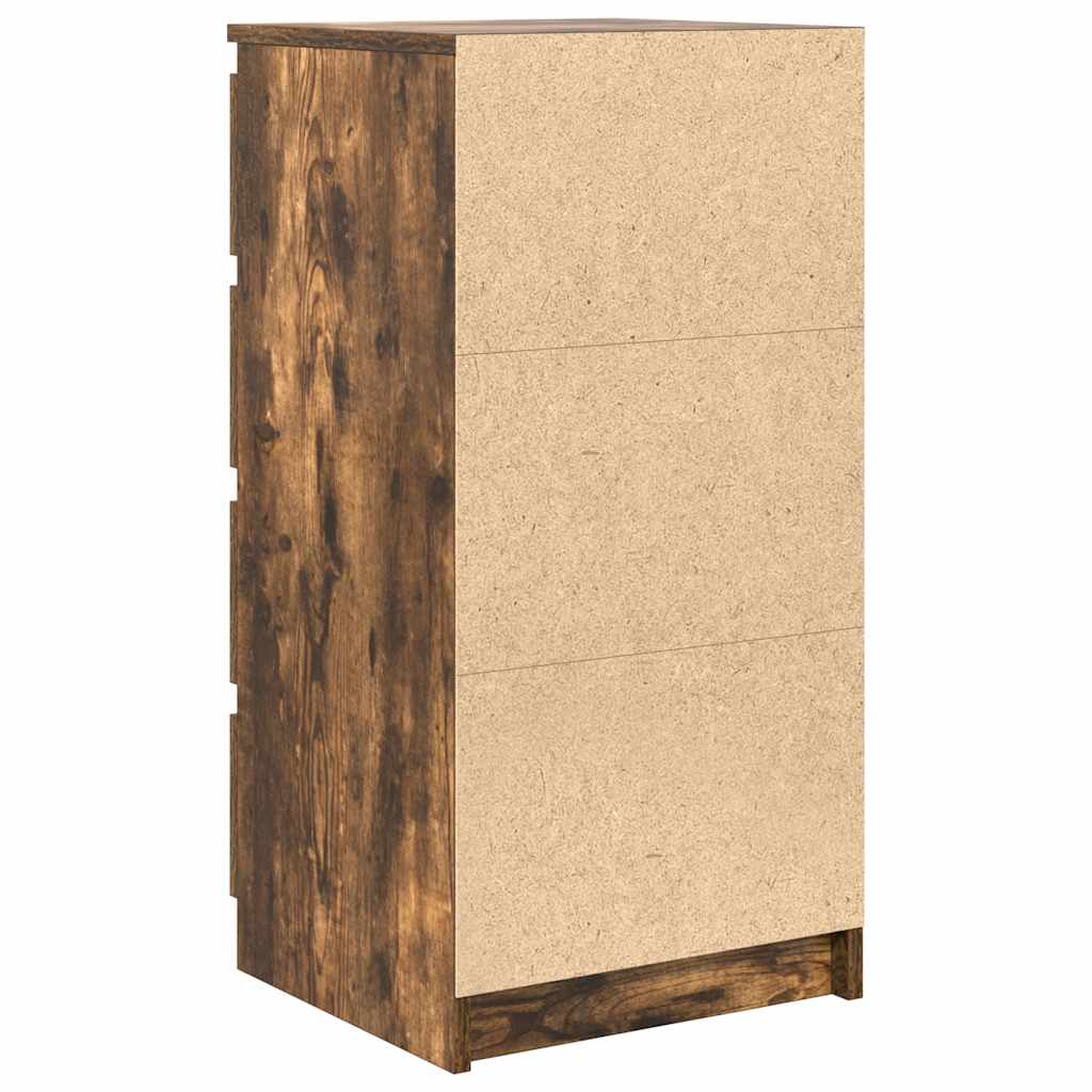 vidaXL Credenza Rovere Fumo 37,5x35x76 cm in Legno Multistrato
