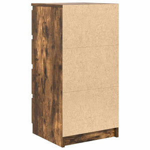 vidaXL Credenza Rovere Fumo 37,5x35x76 cm in Legno Multistrato