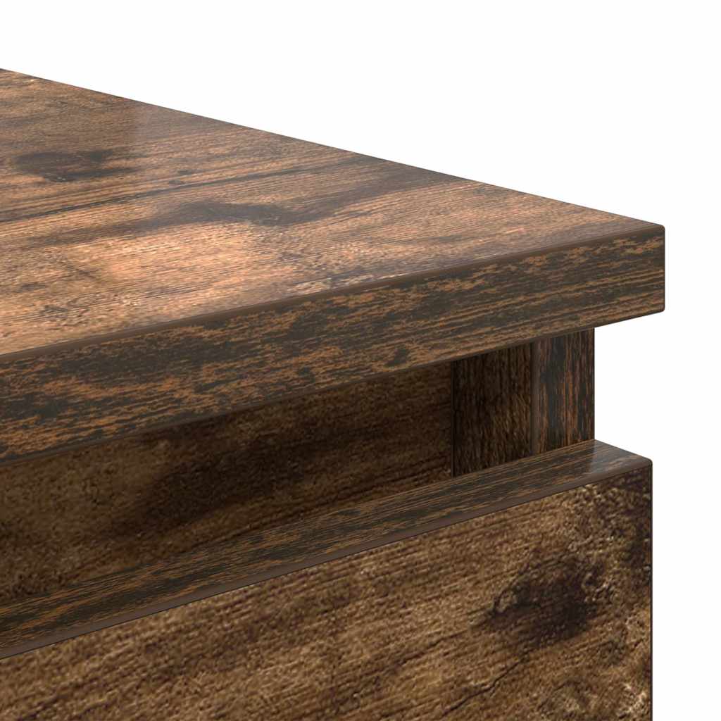 vidaXL Credenza Rovere Fumo 37,5x35x76 cm in Legno Multistrato