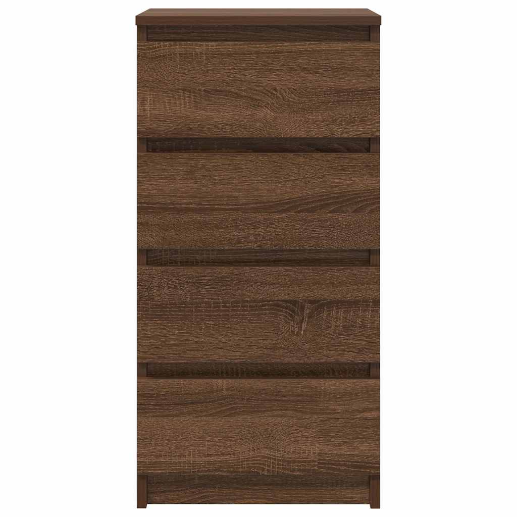 vidaXL Credenza Rovere Marrone 37,5x35x76 cm in Legno Multistrato