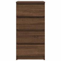 vidaXL Credenza Rovere Marrone 37,5x35x76 cm in Legno Multistrato