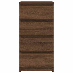 vidaXL Credenza Rovere Marrone 37,5x35x76 cm in Legno Multistrato