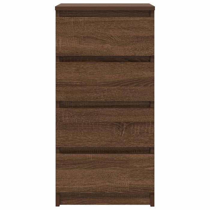 vidaXL Credenza Rovere Marrone 37,5x35x76 cm in Legno Multistrato