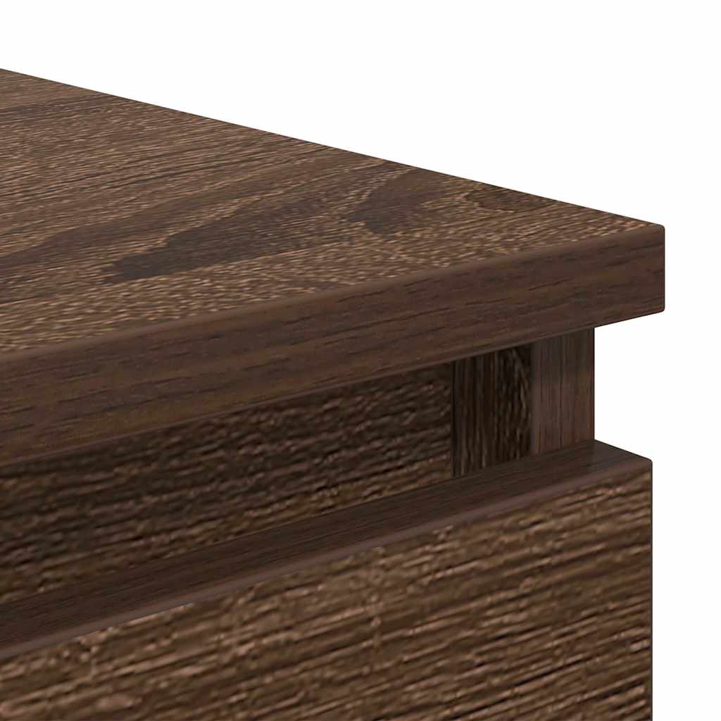 vidaXL Credenza Rovere Marrone 37,5x35x76 cm in Legno Multistrato