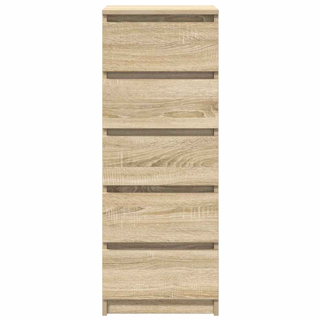 vidaXL Credenza con Cassetti Rovere Sonoma 37,5x35x99 cm in Truciolato