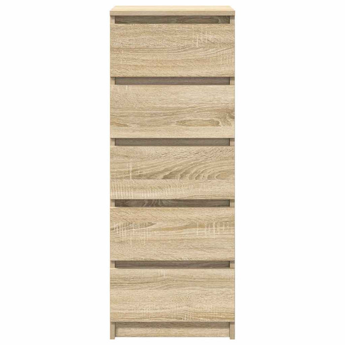 vidaXL Credenza con Cassetti Rovere Sonoma 37,5x35x99 cm in Truciolato