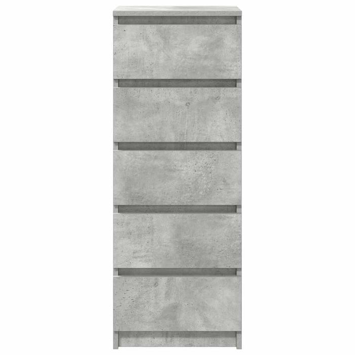 vidaXL Credenza con Cassetti Grigio Cemento 37,5x35x99cm in Truciolato