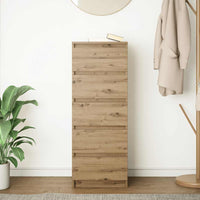 vidaXL Credenza con Cassetti Rovere Artigianale 37,5x35x99 cm