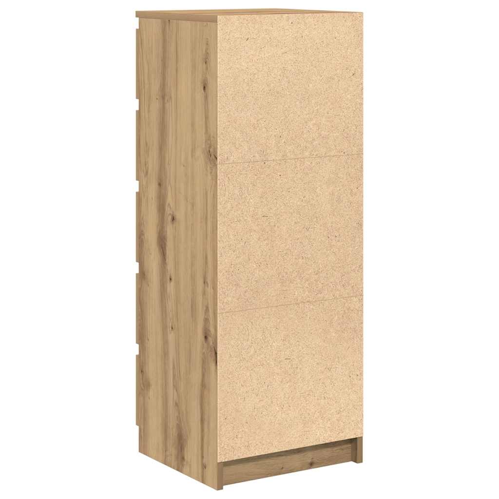 vidaXL Credenza con Cassetti Rovere Artigianale 37,5x35x99 cm