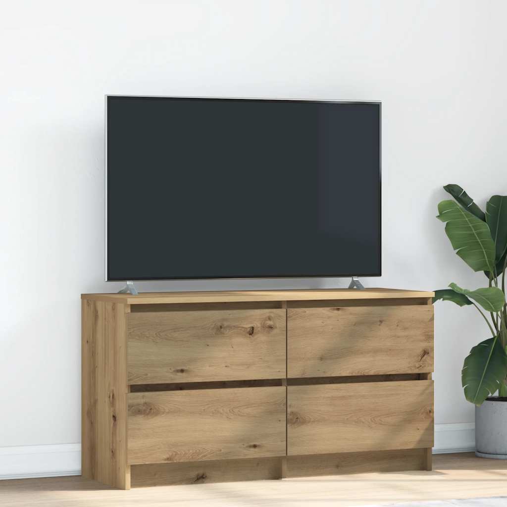 vidaXL Mobile TV Rovere Artigianale 100x35x54 cm in Legno Multistrato