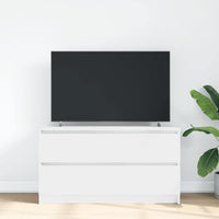 Mobile Porta TV Bianco 100x35x54 cm in Legno Multistrato 861805