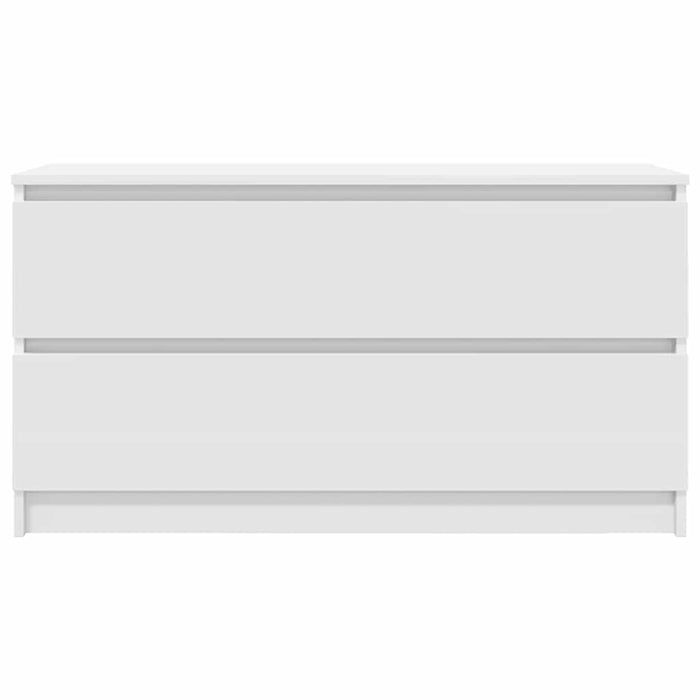 Mobile Porta TV Bianco 100x35x54 cm in Legno Multistrato 861805