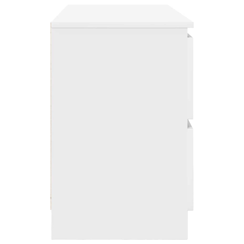 Mobile Porta TV Bianco 100x35x54 cm in Legno Multistrato 861805