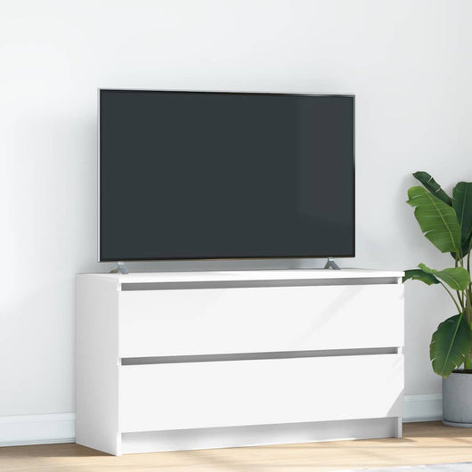 Mobile Porta TV Bianco 100x35x54 cm in Legno Multistrato 861805