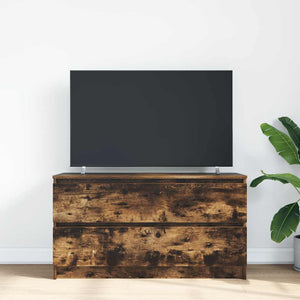 Mobile TV-Credenza per TV-Console TV Rovere Fumo 100x35x54 cm in Legno Multistrato 147976