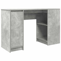 Scrivania Grigio Cemento 120x42x76 cm in Legno Multistrato