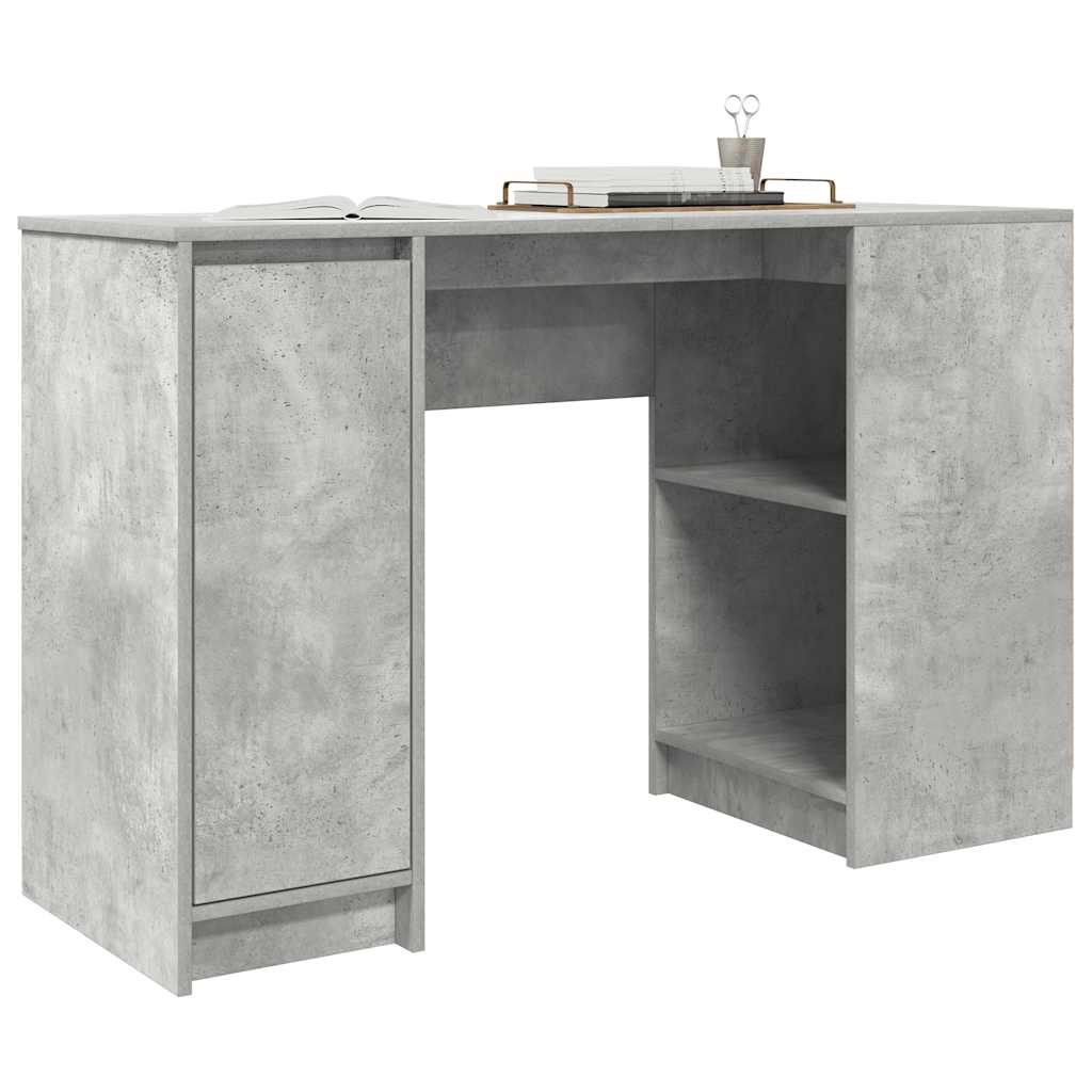 Scrivania Grigio Cemento 120x42x76 cm in Legno Multistrato