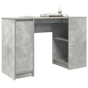 Scrivania Grigio Cemento 120x42x76 cm in Legno Multistrato