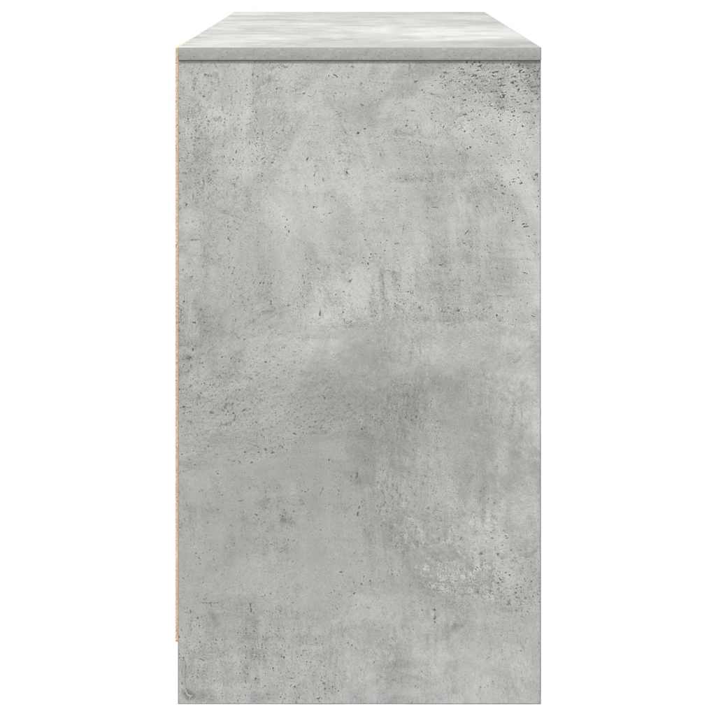 Scrivania Grigio Cemento 120x42x76 cm in Legno Multistrato