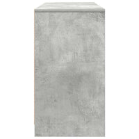 Scrivania Grigio Cemento 120x42x76 cm in Legno Multistrato