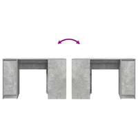 Scrivania Grigio Cemento 120x42x76 cm in Legno Multistrato