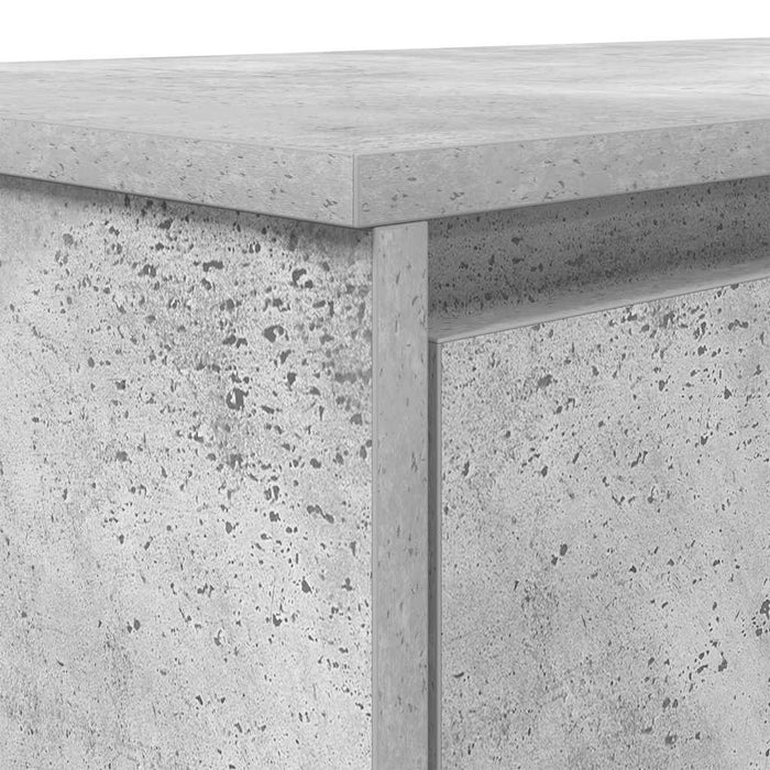 Scrivania Grigio Cemento 120x42x76 cm in Legno Multistrato