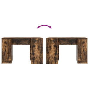 vidaXL Scrivania Rovere Fumo 120x42x76 cm in Legno Multistrato