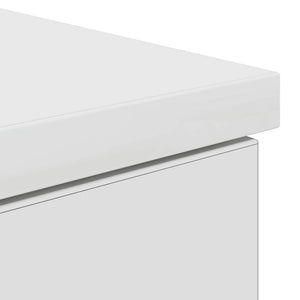 Scrivania Bianca 86x49x76 cm in Legno Multistrato