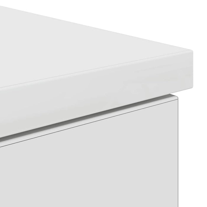 Scrivania Bianca 86x49x76 cm in Legno Multistrato