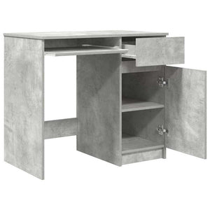 Scrivania Grigio Cemento 86x49x76 cm in Legno Multistrato 861826