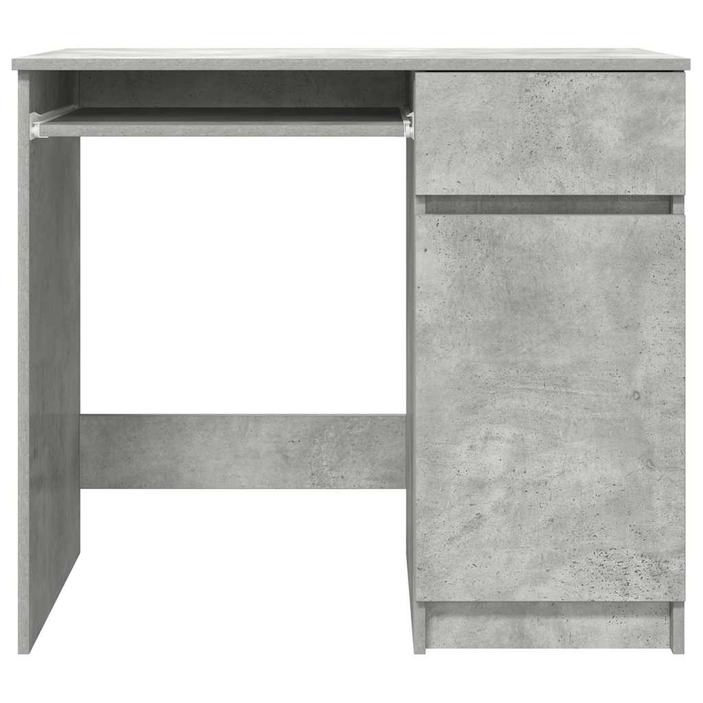 Scrivania Grigio Cemento 86x49x76 cm in Legno Multistrato 861826