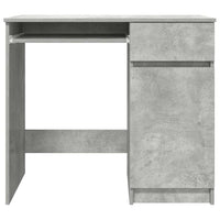 vidaXL Scrivania Grigio Cemento 86x49x76 cm in Legno Multistrato