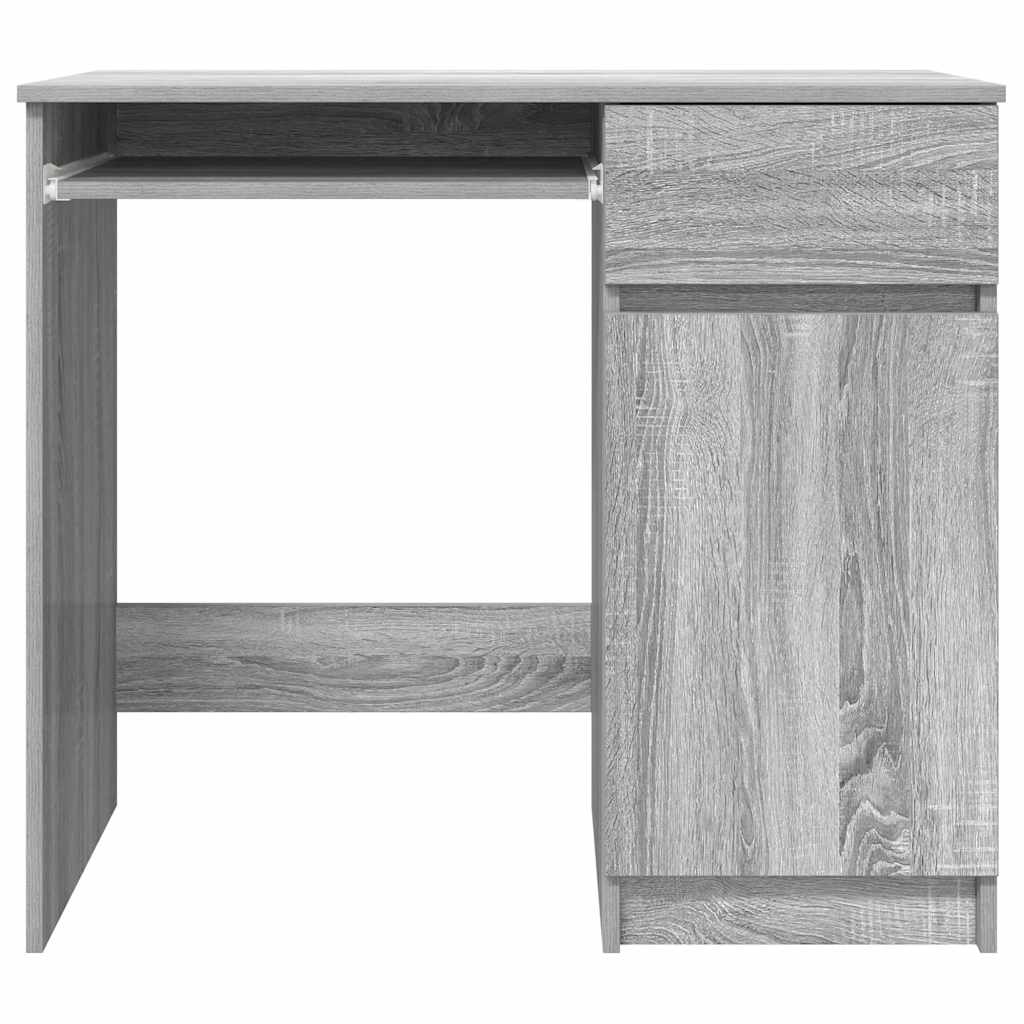 Scrivania Grigio Sonoma 86x49x76 cm in Legno Multistrato