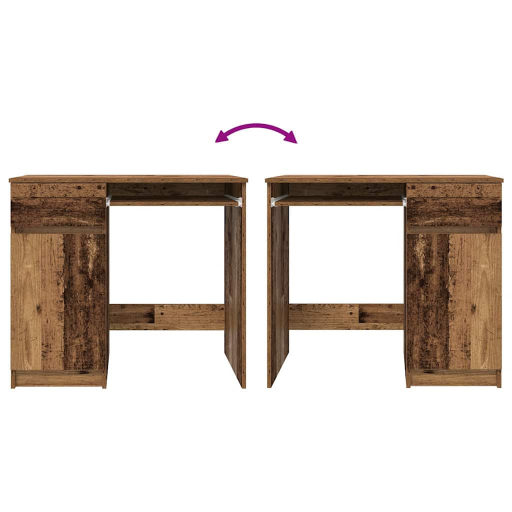 Scrivania Legno Antico 86x49x76 cm in Legno Multistrato 861830