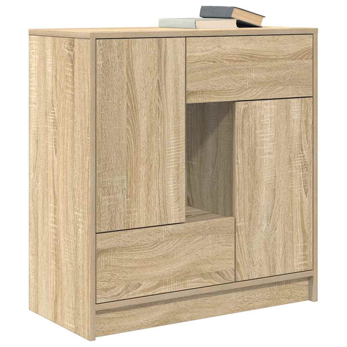 Credenza con Cassetti e Ante Rovere Sonoma 70,5x34x74,5 cm 861843