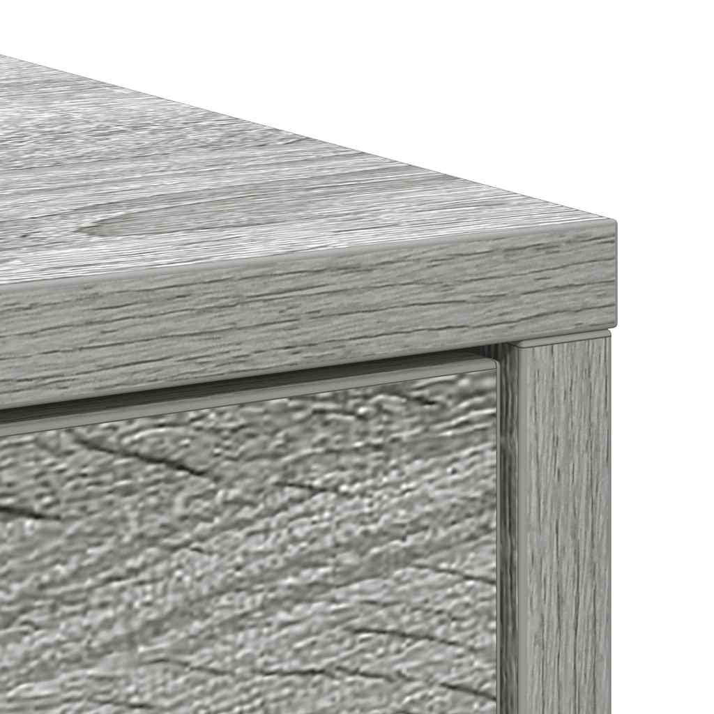 vidaXL Credenza con Cassetti e Ante Grigio Sonoma 70,5x34x74,5 cm