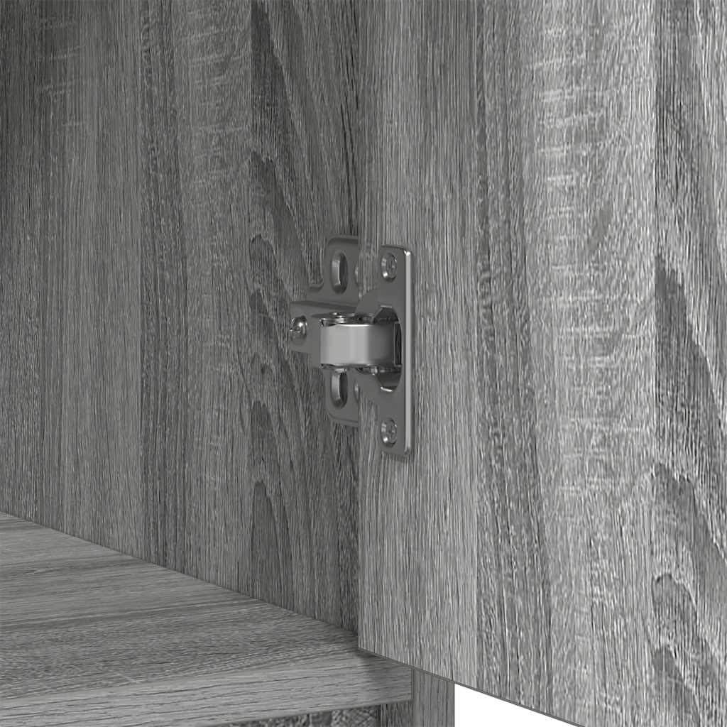 vidaXL Credenza con Cassetti e Ante Grigio Sonoma 70,5x34x74,5 cm