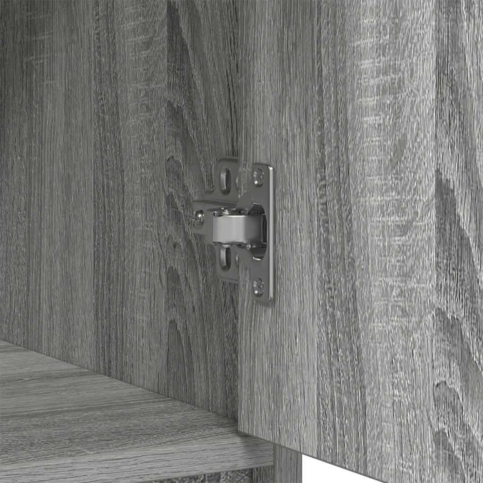 vidaXL Credenza con Cassetti e Ante Grigio Sonoma 70,5x34x74,5 cm