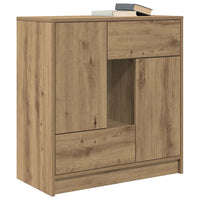 Credenza con Cassetti e Ante Rovere Artigianale 70,5x34x74,5 cm 861849