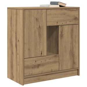 Credenza con Cassetti e Ante Rovere Artigianale 70,5x34x74,5 cm 861849