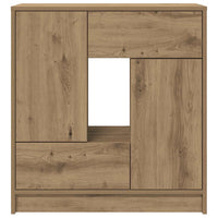 Credenza con Cassetti e Ante Rovere Artigianale 70,5x34x74,5 cm 861849